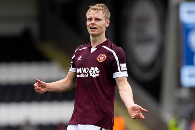 With nobody making the position their own, expect him to start again and slide back into left midfield when Hearts are defending.