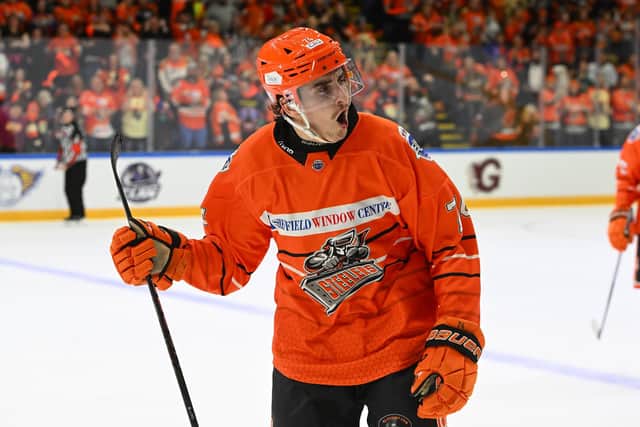 WELCOME BACK: Brandon Whistle makes a welcome return to Sheffield Steelers after playing for Elite League rivals Belfast Giants last season. Picture: Dean Woolley/Steelers Media.