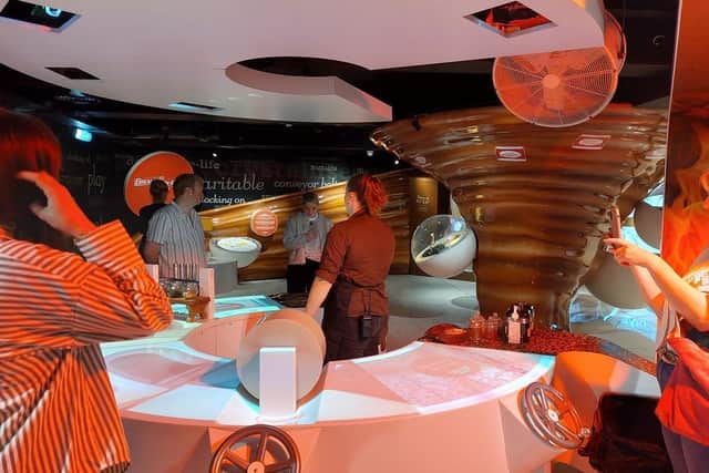 A room at York's Chocolate Story.