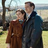 All Creatures Great And Small S4: Helen Herriot (Rachel Shenton) and James Herriot (Nicholas Ralph) look closer than ever as they try to make life-changing decisions. Picture: Helen Williams/Channel 5