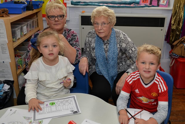 Grandparents got crafty at Forest Glade Primary School  in 2017