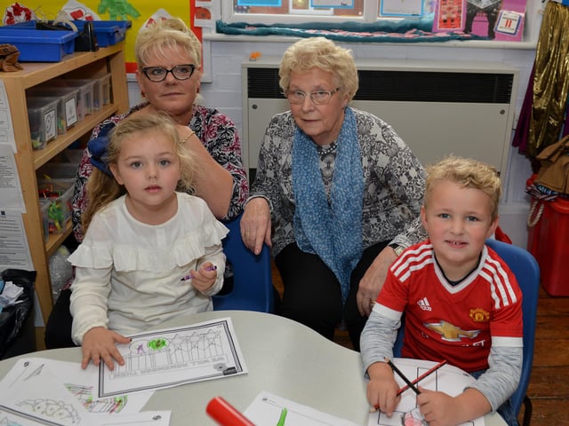 Grandparents got crafty at Forest Glade Primary School  in 2017