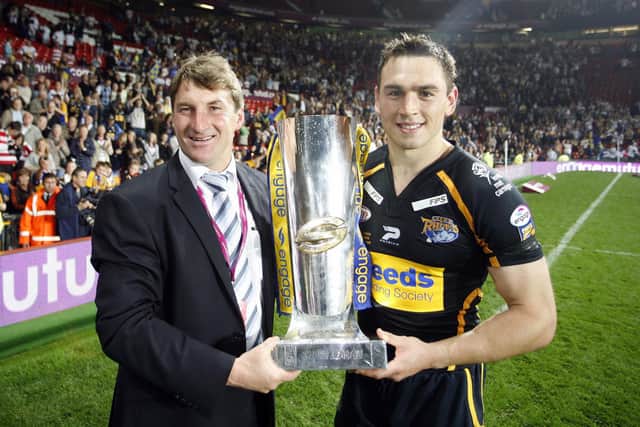 Tony Smith got his hands on the Super League trophy for a second time in 2007. (Picture: Ben Duffy/Swpix)