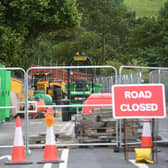 The A61 between Harewood and Leeds is closed so that repair work can be carried out to Harewood Bridge. Picture: Gerard Binks
