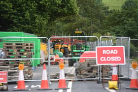 The A61 between Harewood and Leeds is closed so that repair work can be carried out to Harewood Bridge. Picture: Gerard Binks