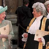 Labour MP Betty Boothroyd, seen with the Queen in 1995, was elected first woman Speaker on this day in 1992
