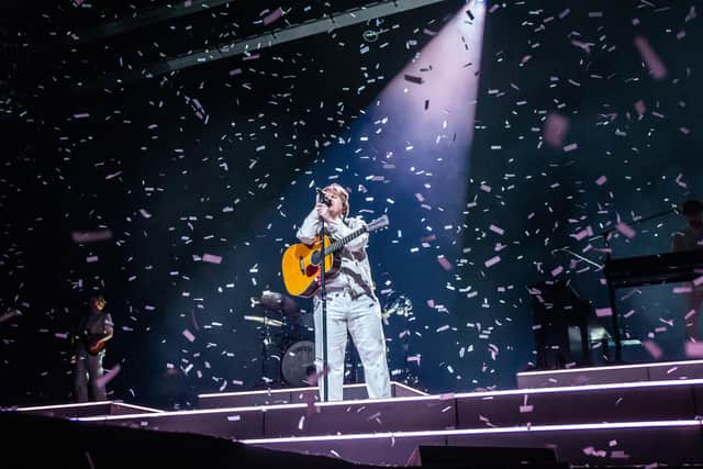 Lewis Capaldi on the opening night of his UK tour at First Direct Arena, Leeds. Picture: Anthony Longstaff