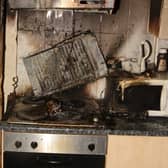 The fire, at Berkeley Grove, Harehills, broke out due to the oven