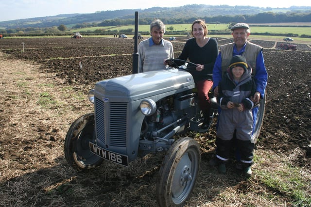 NE Derbyshire MP Natascha Engel pictured with Peter Haddock (left) from the Norton Ploughing Association, Chesterfield¹s Les Toplis and his grandson Calum, aged nine back in 2007