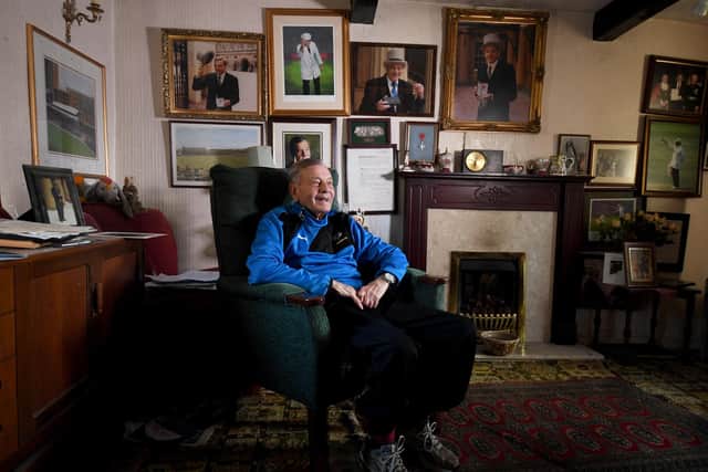 Dickie Bird pictured at his home at Barnsley. Picture taken by Yorkshire Post Photographer Simon Hulme