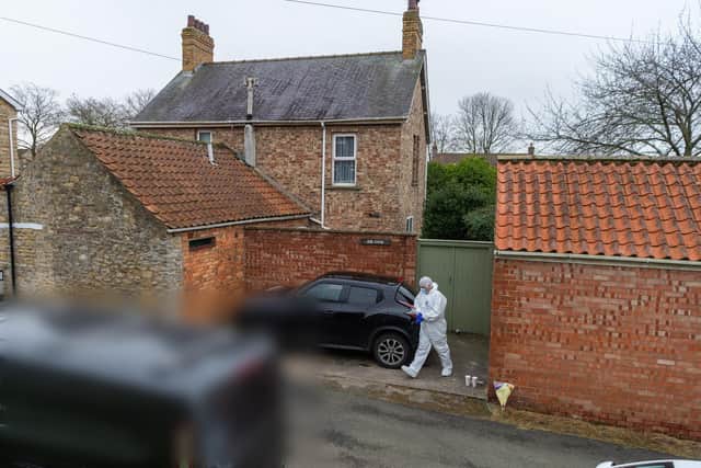 Forensic investigations on Grove Lane in Thornton-le-Dale
