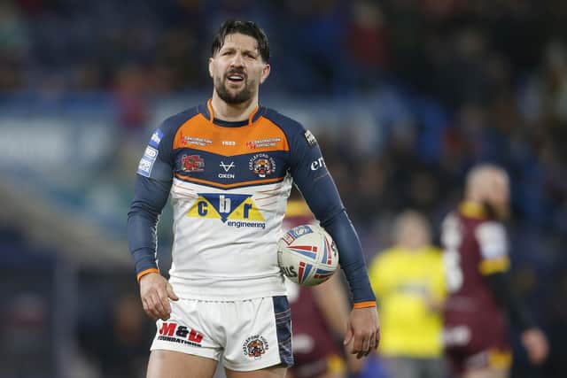 Gareth Widdop shows his dismay on a bad night for Castleford Tigers. (Photo: Ed Sykes/SWpix.com)
