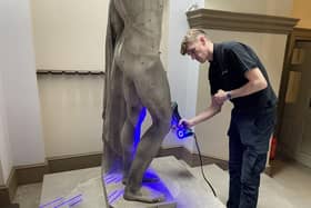 Harry Howson, scanning the Germanicus statue