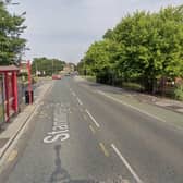 A man was attacked whilst waiting at a bus stop in Stanningley Road in Leeds. Photo: Google
