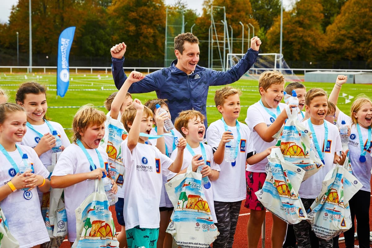 Olympic legacy in action: Jonny and Alistair Brownlee delighted as their foundation welcomes 50,000th junior triathlete