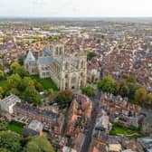 A bird's eye view of York by photographer David Critchley