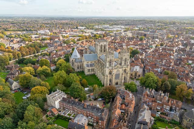 A bird's eye view of York by photographer David Critchley