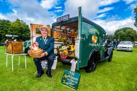 Mervyn Hoyle, 77, of Harrogate, with his 1936 Austin Seven van. Mervyn, has been attending this event for the past 50 years and thousands of other rallies around Yorkshire, raising money for the Marie Curie charity along with his sister Val Sowerby.
