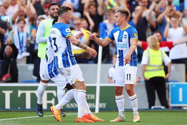 Brighton have enjoyed a fine start to the Premier League campaign with Trossard scoring five goals in eight games, twice assisted by Gross.