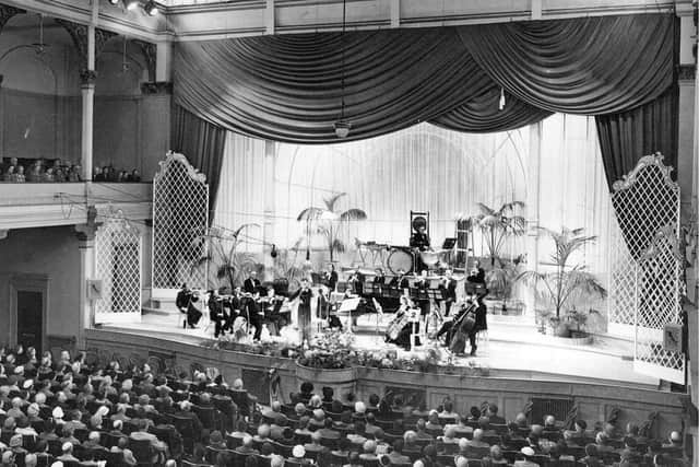 A mid 20th century pic of the Spa Grand Hall where audiences at that time could reach 2000 a night. Image: Scarborough Spa Orchestra archives.