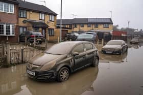 Flood damage in Catcliffe near Rotherham, South Yorkshire, in the aftermath of Storm Babet last year. PIC: Danny Lawson/PA Wire