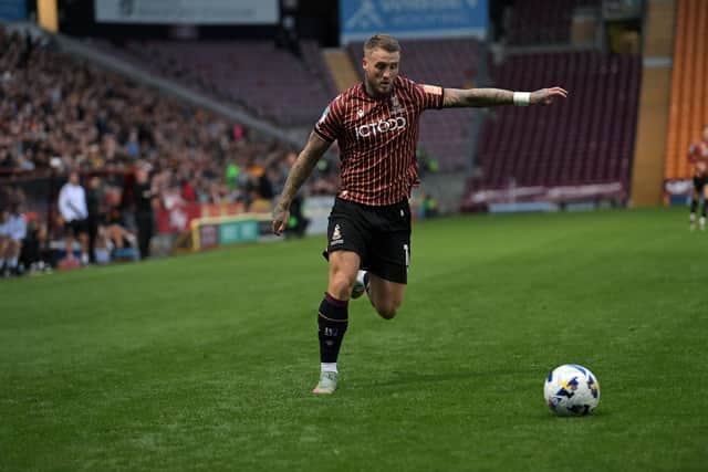 Bradford City striker Stephen Humphrys. Picture: Jonathan Gawthorpe