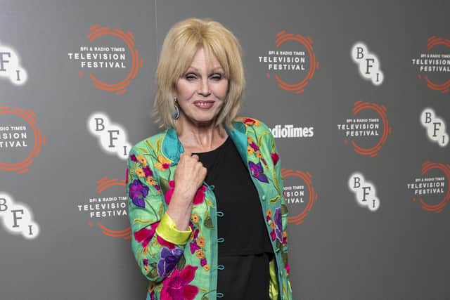 Joanna Lumley is inducted into the Radio Times Hall of Fame during the BFI & Radio Times Television Festival 2019. (Photo by John Phillips/Getty Images)