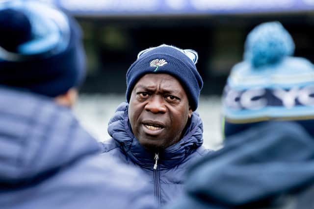Ottis Gibson, the Yorkshire head coach, who has set his players the challenge of seeing if they could have won promotion without the points deduction. Picture by Allan McKenzie/SWpix.com