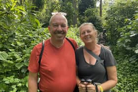 David Stephenson, 61, and his wife, Charlotte, 60, are two years and 30 countries into their mammoth trip - after road tripping through Africa.