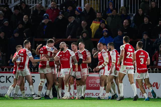 Hull KR won comfortably at Wakefield in March. (Photo: Alex Whitehead/SWpix.com)