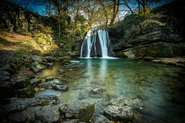 Janet's Foss waterfall in Malham, Yorkshire Dales