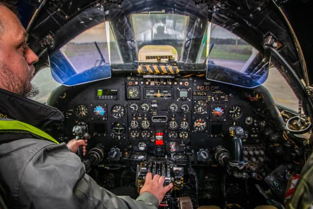 The historic Vulcan bomber XH558 will provide a Halloween attraction at Doncaster Sheffield Airport on Saturday, October 31. Picture: James Hardisty.