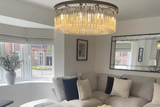 The fabulous chandelier retails at £1,000 but Shannon and Tom managed to get it for £75 on Facebook Marketplace
