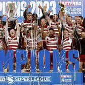 Wigan Warriors celebrate their 2023 Grand Final success. (Photo: Ed Sykes/SWpix.com)