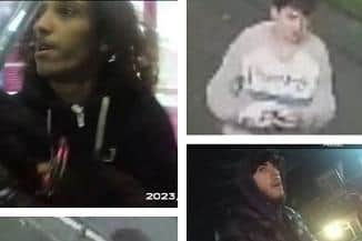 Officers in Sheffield have released CCTV images of multiple men they would like to speak to in connection with an incident where fireworks were set off illegally.