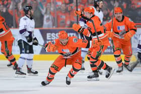SEE YOU SOON: Brett Neumann is confirmed as returning for Sheffield Steelers for the 2023-24 Elite League season - but who else will join him. Picture courtesy of Dean Woolley/Steelers Media/EIHL.