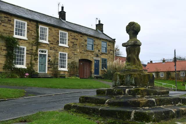 Village of the week.
Borrowby.
The village cross at Borrowby that is Grade II listed.
Picture Jonathan Gawthorpe