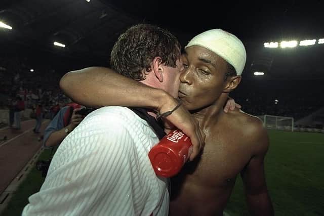 MEMORIES: Gareth Southgate played in the Paul Ince-inspired England team which won in Rome in 1997