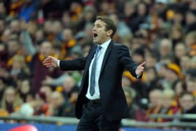 REUNION: Phil Parkinson made League Cup history at Bradford City