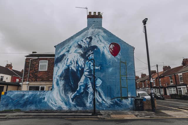 A mural in Hull created as part of the Shorelines project.