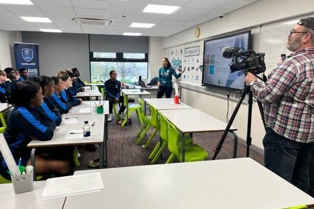 NOT JUST FOOTBALL: The academy's curriculum extends into the classroom