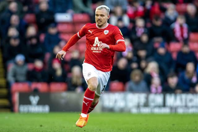 BACK IN THE GAME: Barnsley's Luke Thomas is hoping to play a significant role in the final two months of the League One campaign Picture: Tony Johnson