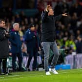 FRUSTRATION: Leeds United coach Jesse Marsch during his side's 2-2 draw with West Ham United
