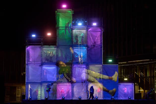 RISE, the opening event of Bradford 2025 UK City of Culture. City Park, Bradford. Photograph by David Levene 9/1/25