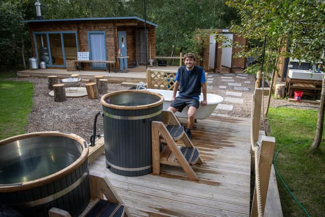 Guy Coates at Cold Bath Plunge. Photograph by Tony Johnson.