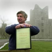 The late Lord Bolton pictured outside Bolton Castle in 2000