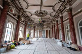 One of Hull's architecturally stunning rooms, the Court Room,  is being restored as part of a major programme to refurbish the city's Maritime Museum.
Picture Bruce Rollinson