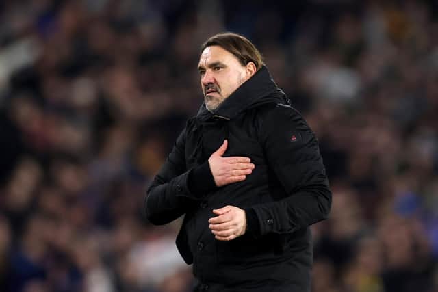 Daniel Farke, manager of Leeds United, acknowledges the fans following the Sky Bet Championship match between Leeds United and Leicester City at Elland Road last Friday (Picture: George Wood/Getty Images)