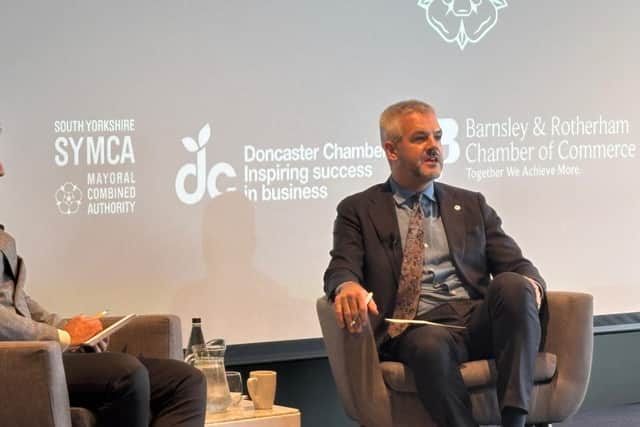 South Yorkshire Mayor Oliver Coppard in a Q&A with Tariq Shah following his keynote speech on Doncaster Sheffield Airport last week.