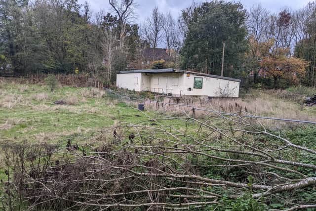 The former cricket club is now in a sorry state